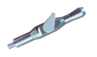 Porta cánula hemosuctor metálica - Sillón Dental