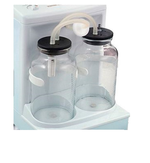 Deposito de vidrio 2.5 lt para hemosuctor (Incluye tapa)